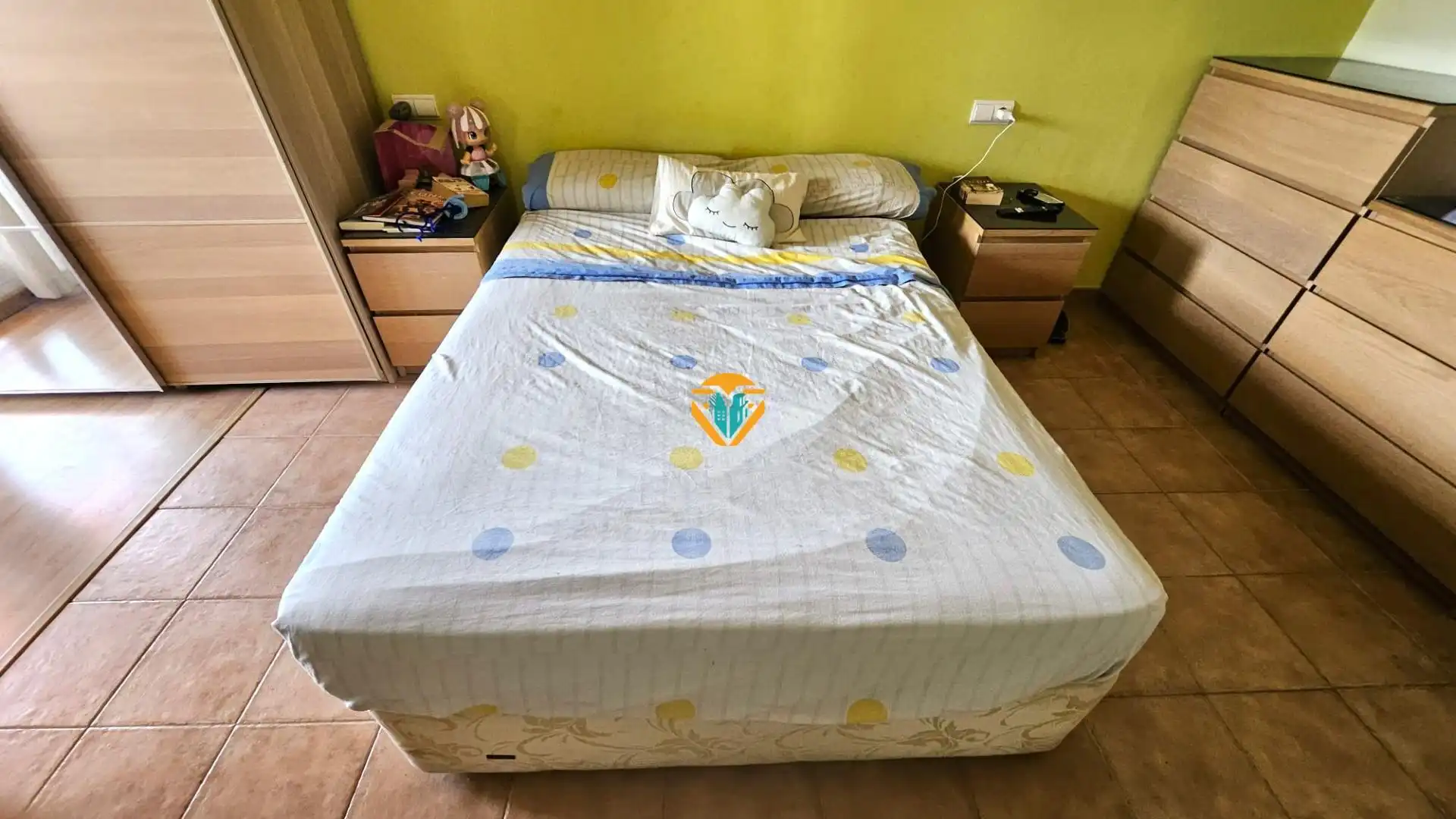 Schlafzimmer von Einfamilien-Reihenhaus zum Verkauf in Finestrat mit Klimaanlage, Privatgarten und Terrasse