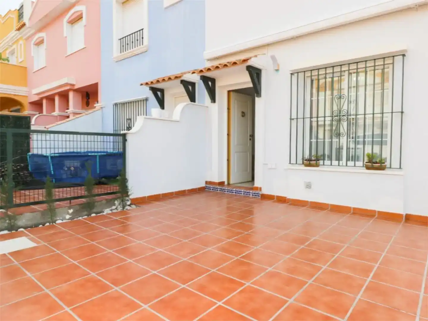 Terrasse von Wohnung zur Miete in Pulpí mit Privatgarten, Schwimmbad und Möbliert
