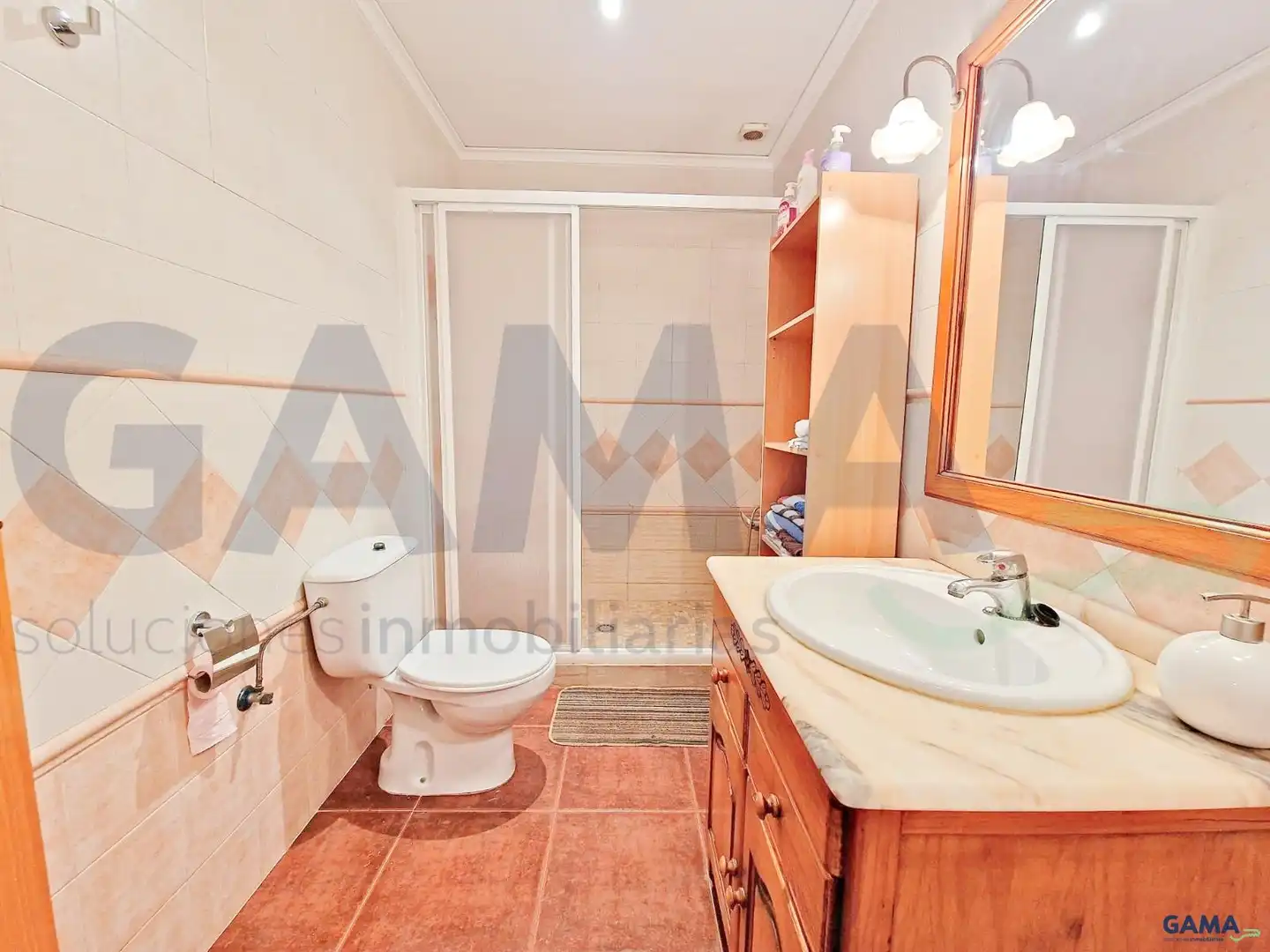 Baño de Casa o chalet en venta en La Pobla Llarga con Aire acondicionado y Piscina
