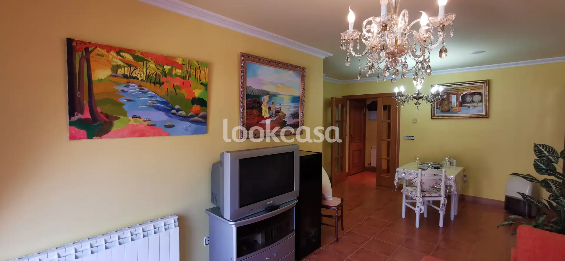 Sala de estar de Ático en venta en Sanxenxo con Calefacción, Terraza y Trastero