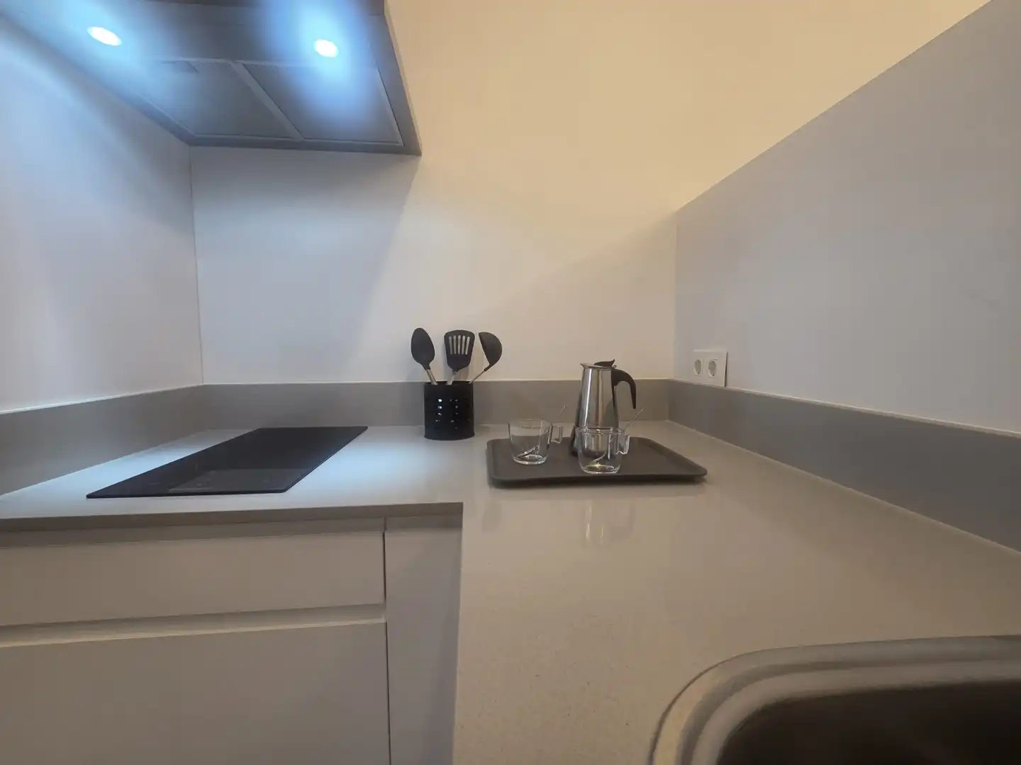 Cuina de Apartament de lloguer en Conil de la Frontera amb Aire condicionat, Calefacció i Moblat