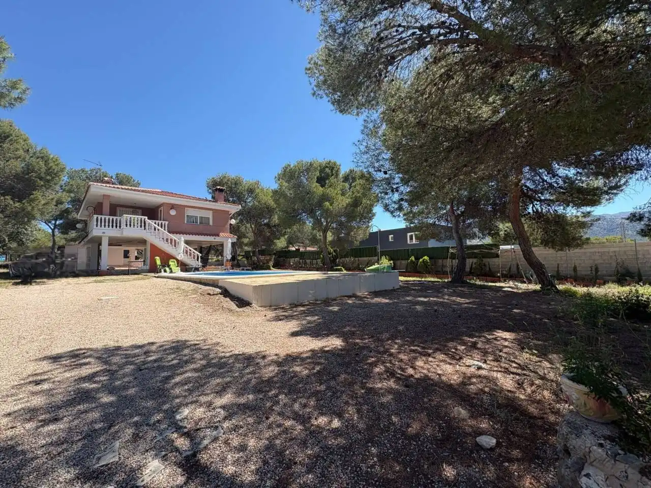 Vista exterior de Casa o chalet en venta en Tibi con Calefacción, Jardín privado y Terraza