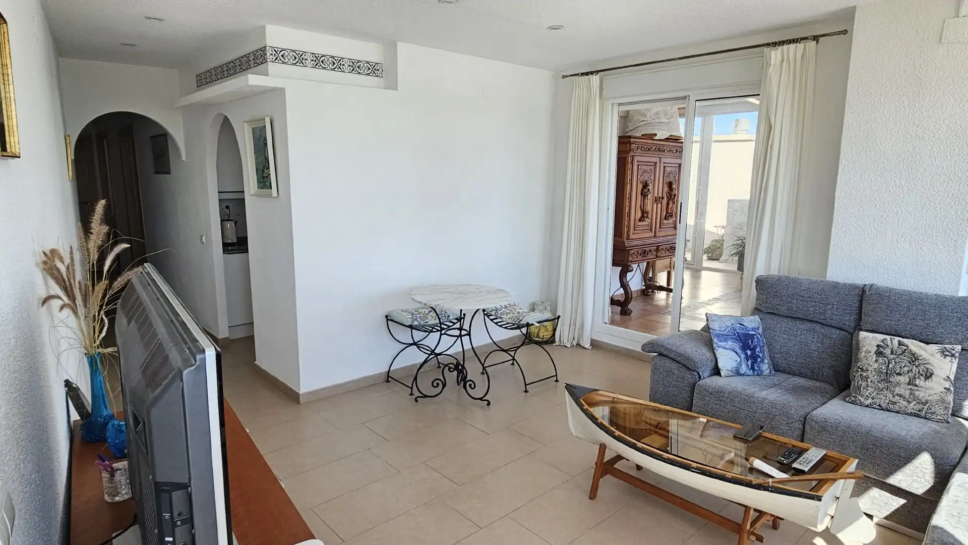 Sala de estar de Apartamento en venta en Oropesa del Mar / Orpesa con Aire acondicionado, Calefacción y Terraza
