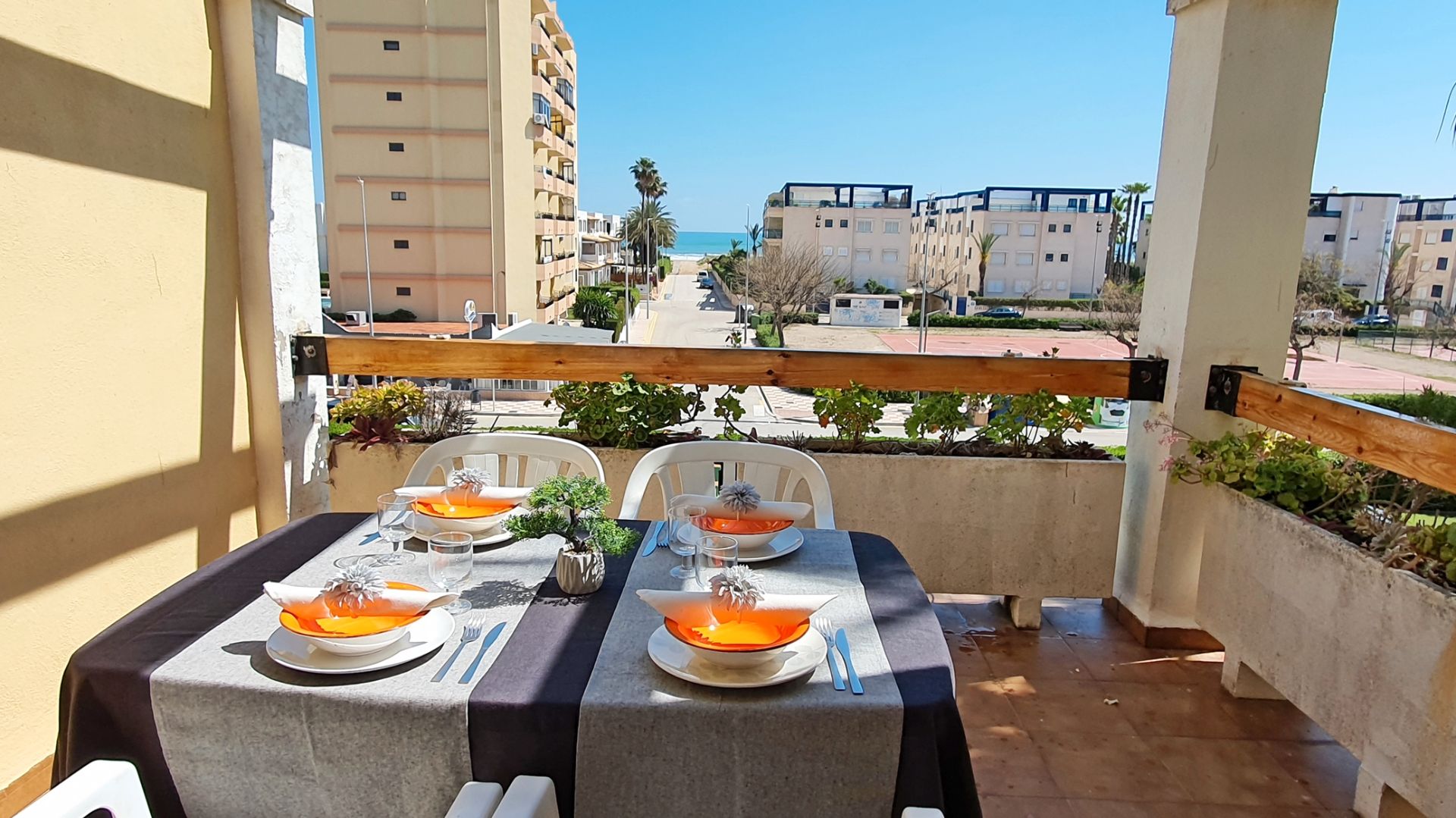 Terrace of Apartments for rent in Xeraco  with Terrace, Furnished and Oven
