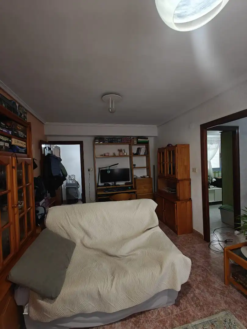Living room of Flat for rent in Valencia  with Air Conditioner, Furnished and Balcony