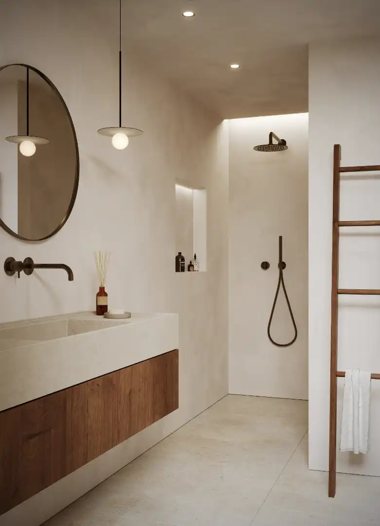 Badezimmer von Erdgeschoss zum Verkauf in  Palma de Mallorca mit Klimaanlage, Heizung und Terrasse