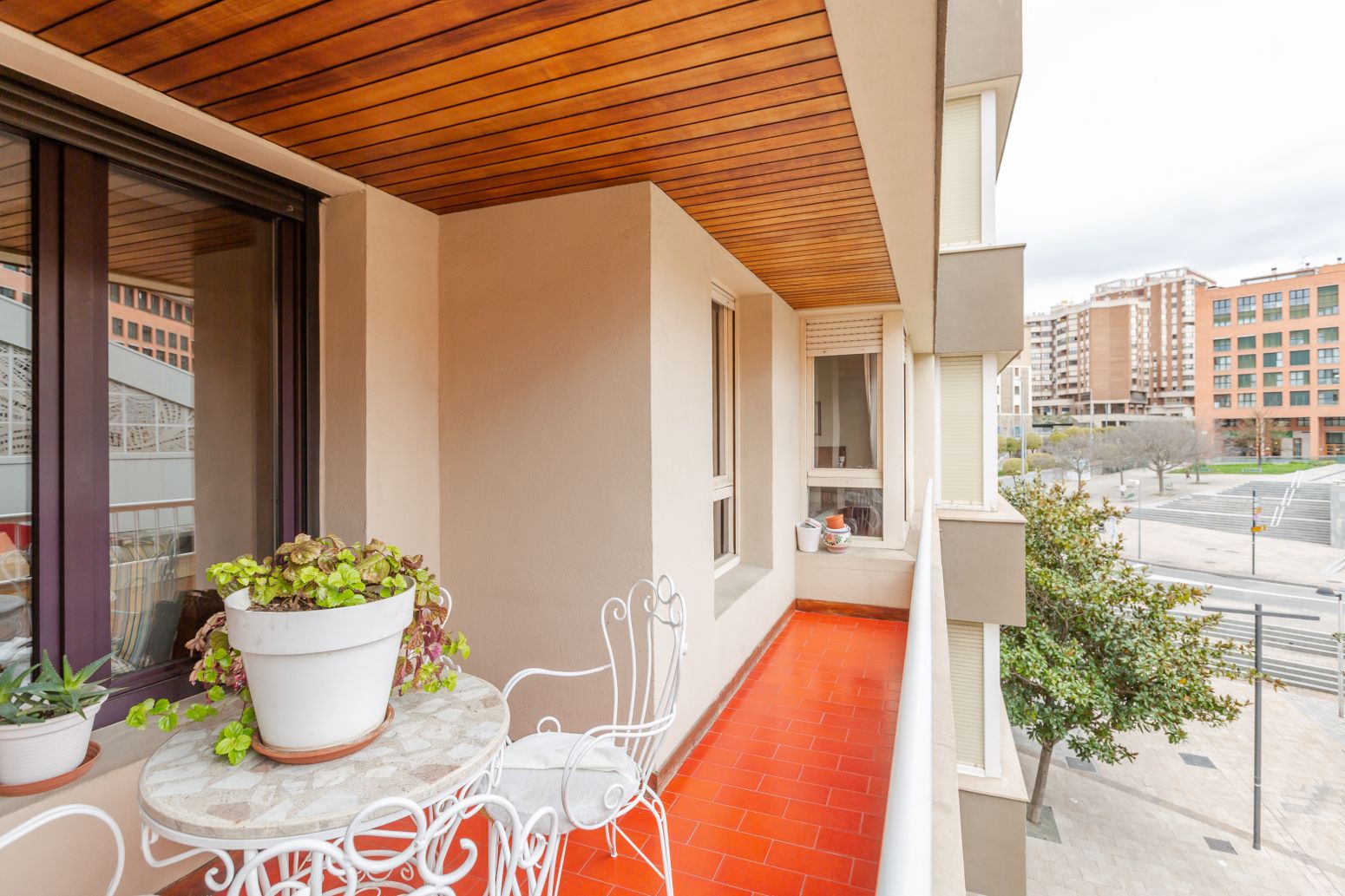 Balcony of Flat for sale in  Pamplona / Iruña  with Heating, Parquet flooring and Terrace