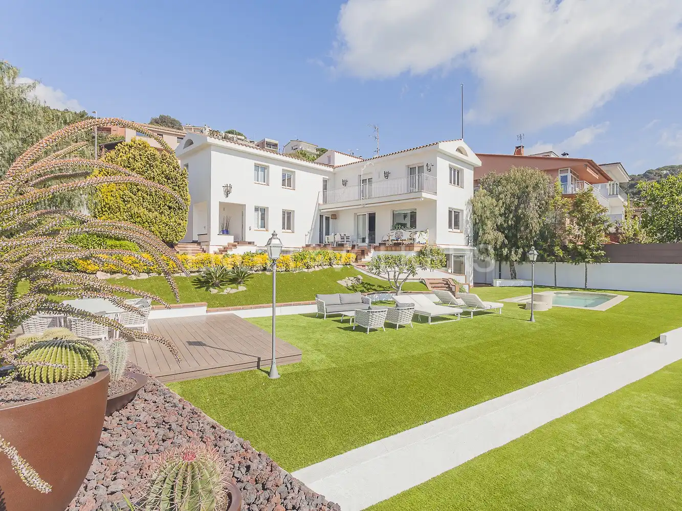 Jardí de Casa o xalet en venda en Mataró amb Aire condicionat, Calefacció i Jardí privat