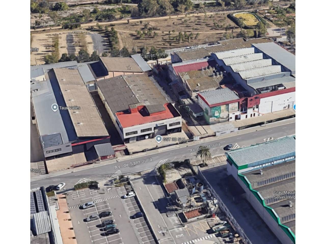 Vista exterior de Nau industrial de lloguer en Granollers