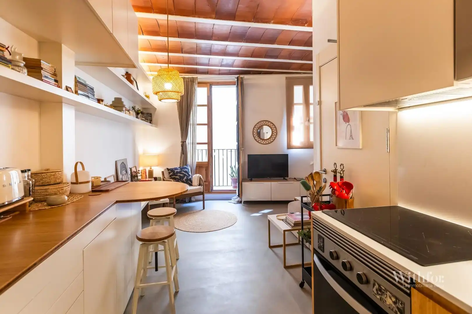 Cocina de Piso en venta en Barcelona con Aire acondicionado, Calefacción y Amueblado