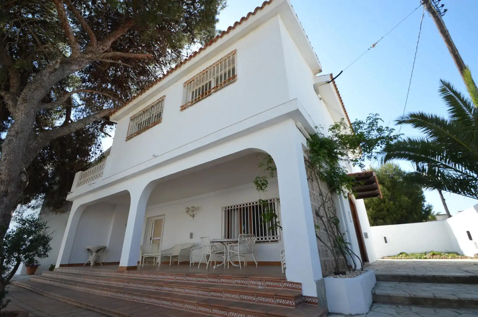Vista exterior de Casa o xalet en venda en Vinaròs amb Calefacció, Jardí privat i Terrassa