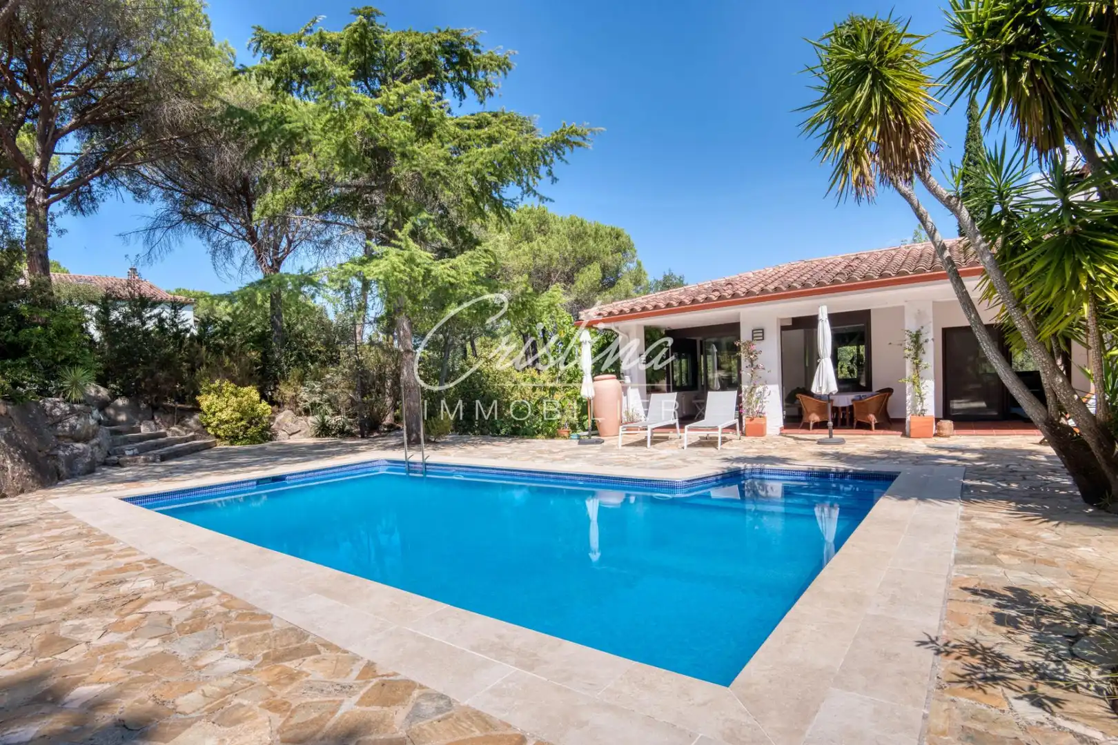 Vista exterior de Casa o xalet en venda en Santa Cristina d'Aro amb Calefacció i Piscina