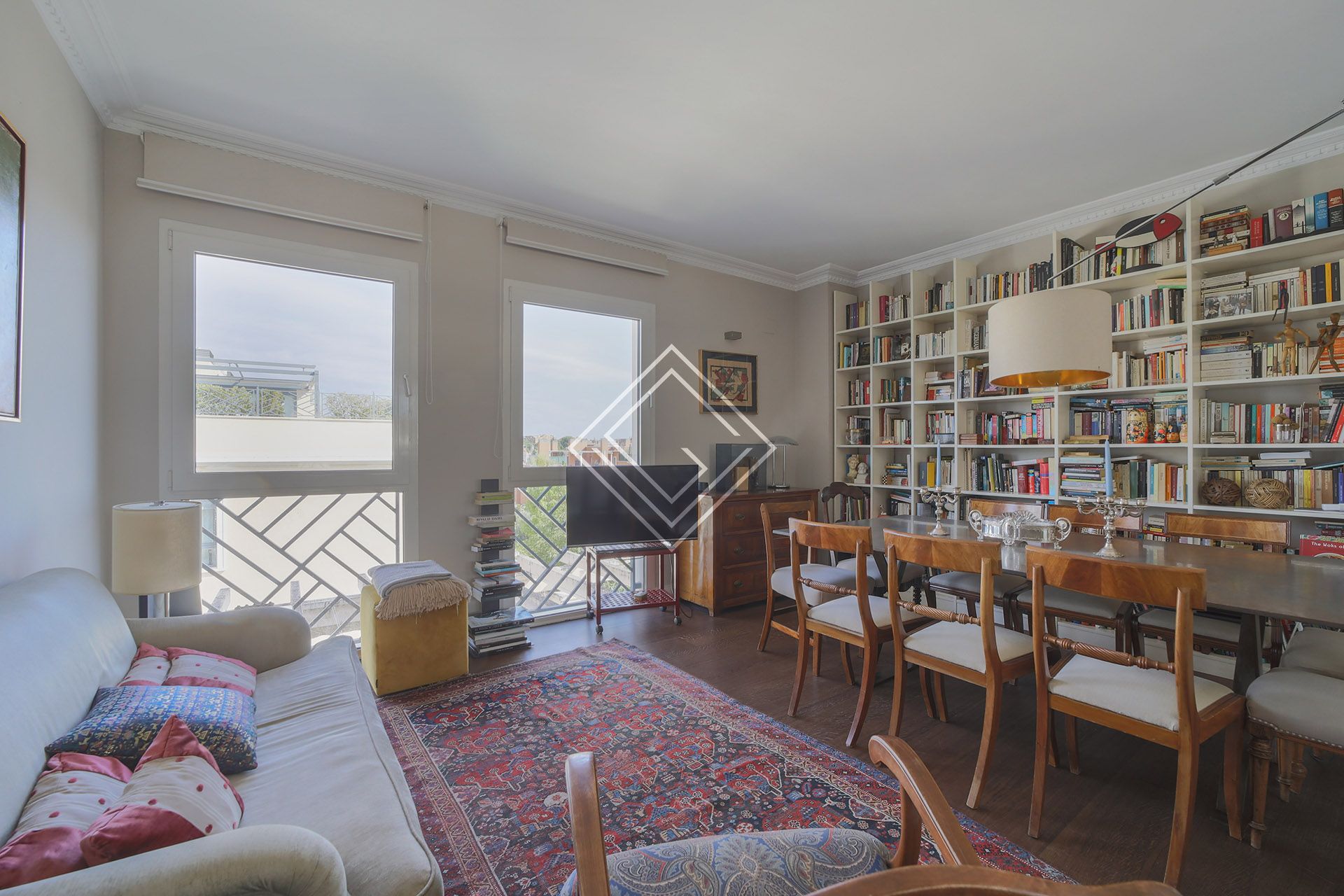 Sala de estar de Ático en venta en  Madrid Capital con Aire acondicionado, Calefacción y Terraza