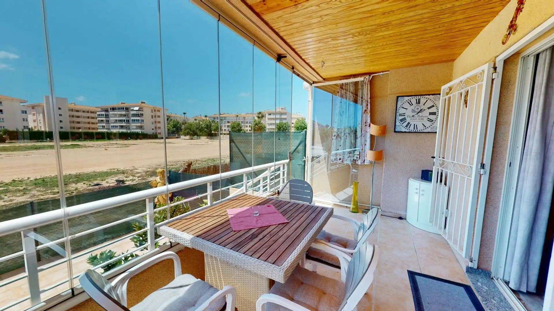 Terrasse von Wohnungen zum Verkauf in L'Alfàs del Pi mit Klimaanlage, Privatgarten und Terrasse