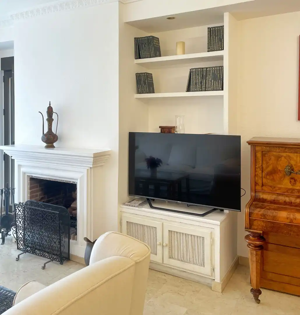 Living room of Apartments for rent in Marbella  with Air Conditioner, Terrace and Furnished