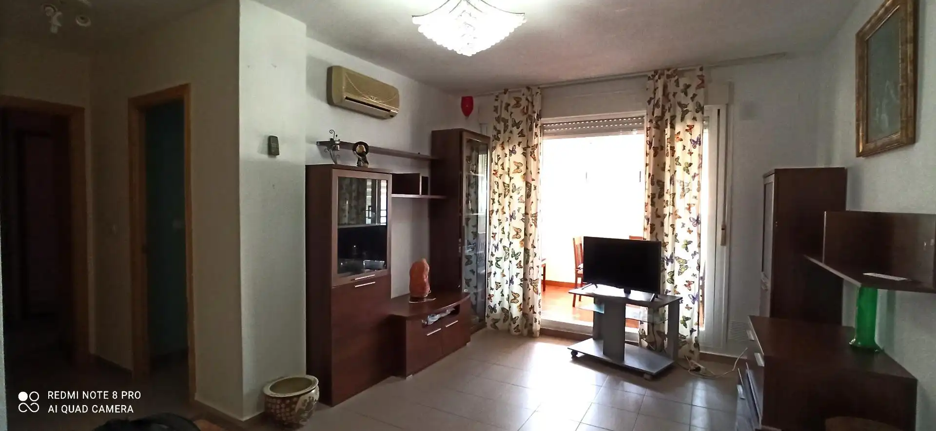 Sala d'estar de Pis de lloguer en Villajoyosa / La Vila Joiosa amb Aire condicionat, Jardí privat i Terrassa
