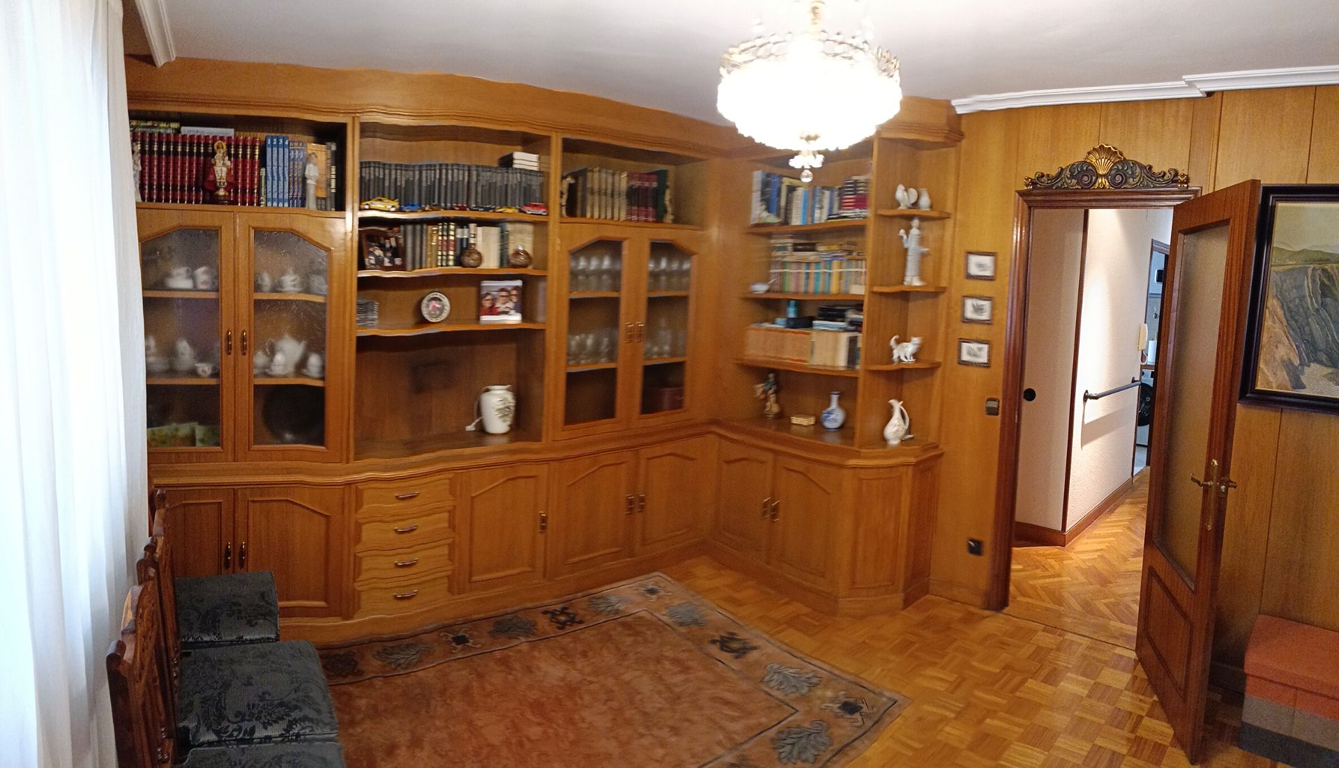 Sala d'estar de Pis de lloguer en Avilés amb Calefacció, Parquet i Terrassa