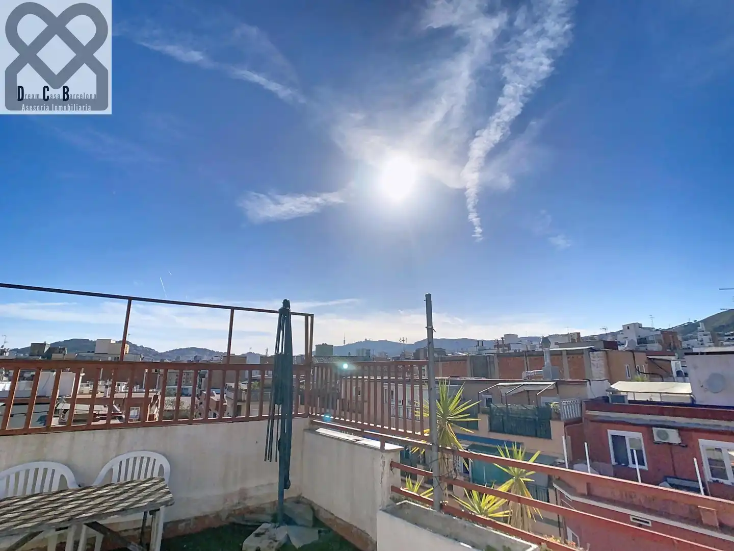 Terrasse von Dachboden zum Verkauf in Barcelona mit Heizung und Terrasse