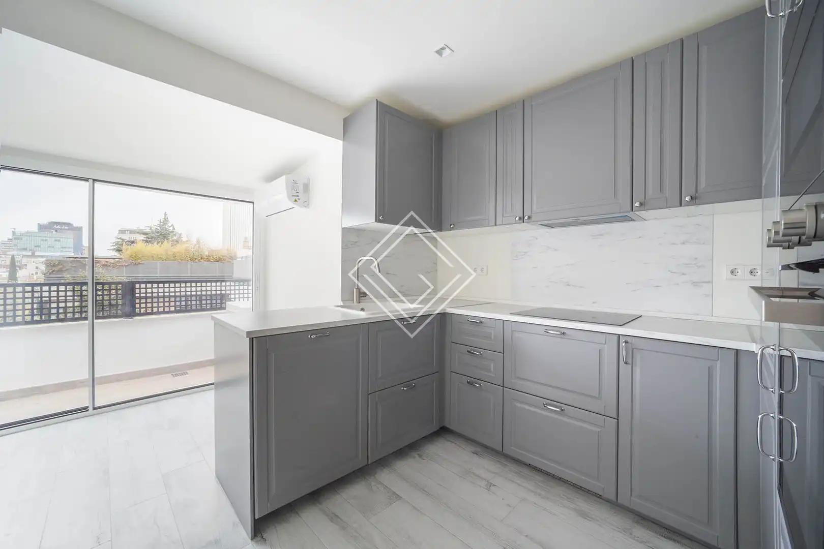 Kitchen of Attic for rent in Madrid  with Air Conditioner, Heating and Terrace