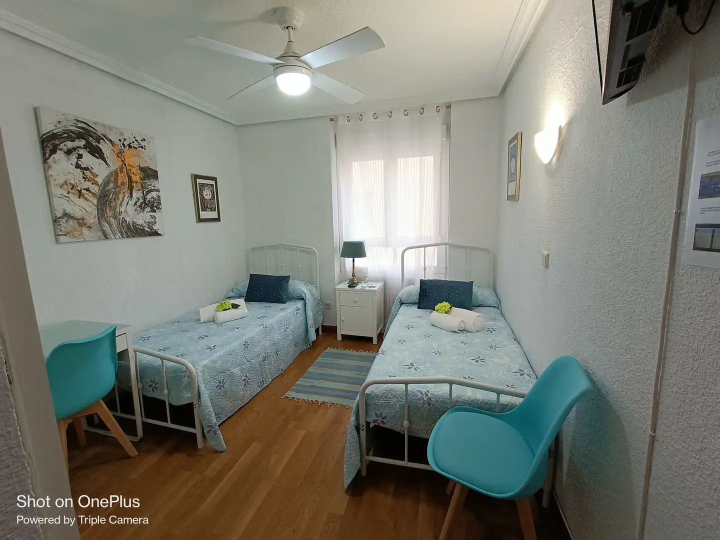 Bedroom of Flat for rent in Madrid  with Air Conditioner, Heating and Parquet flooring