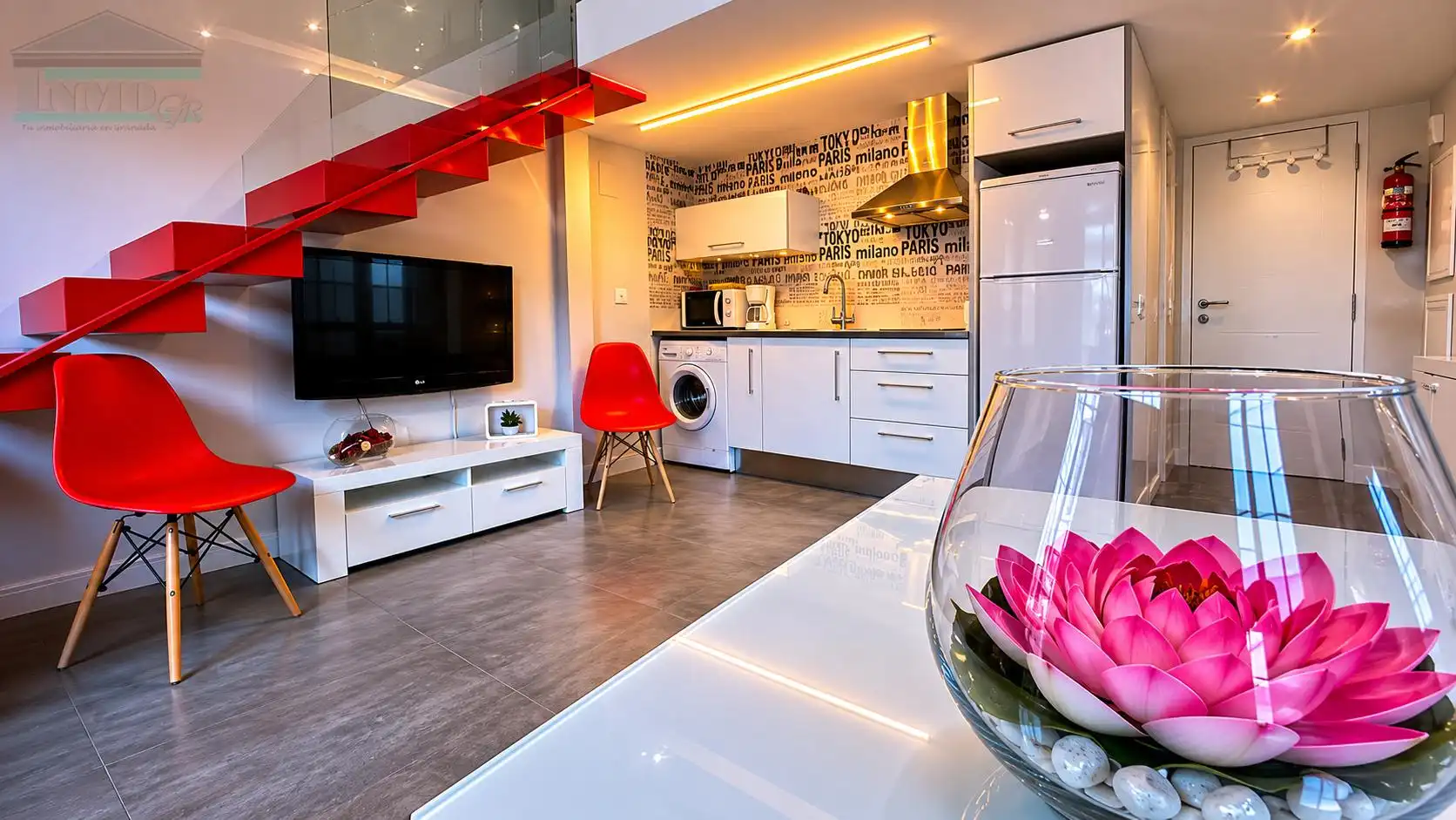 Kitchen of Duplexes for rent in Granada  with Air Conditioner, Furnished and Washing machine