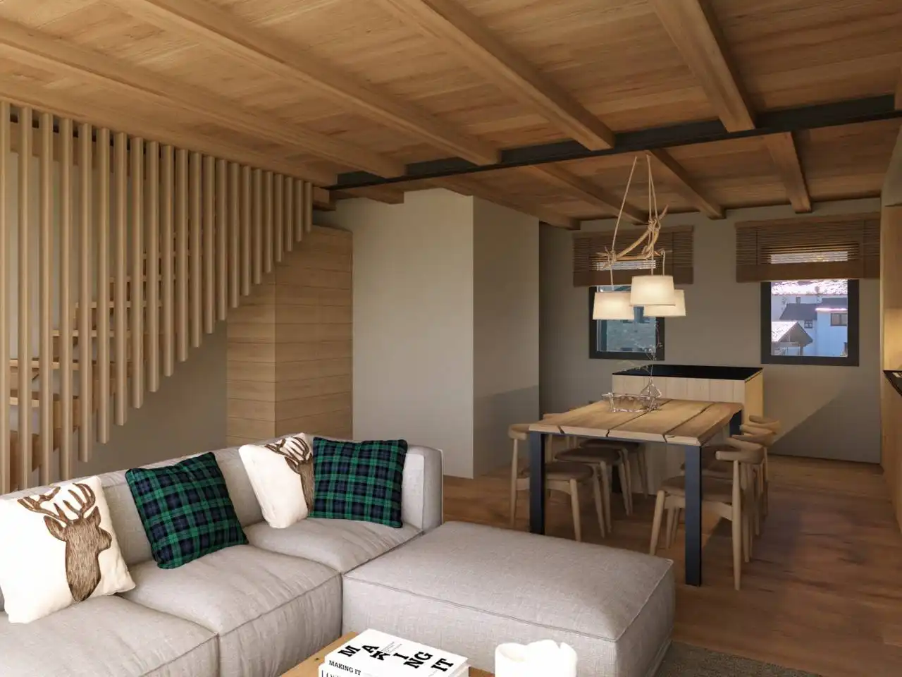 Living room of Duplexes for sale in Puigcerdà  with Heating, Private garden and Community pool