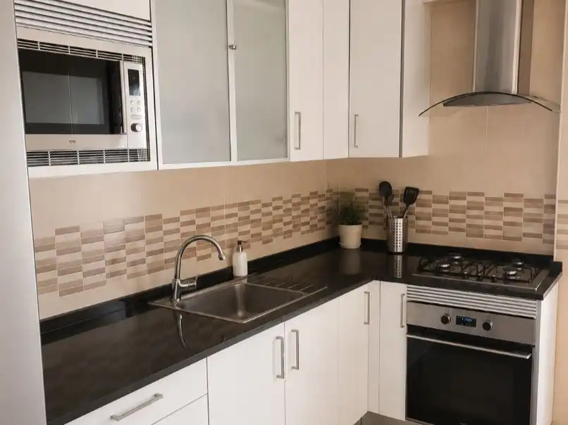 Kitchen of Flat for rent in  Palma de Mallorca  with Parquet flooring, Oven and Microwave
