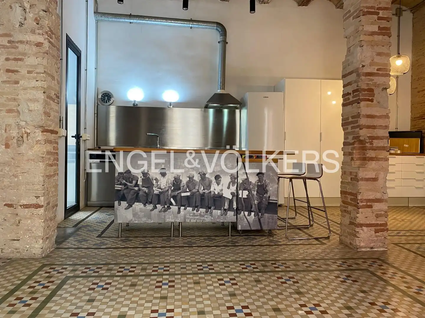 Kitchen of Flat for rent in Valencia  with Air Conditioner and Heating