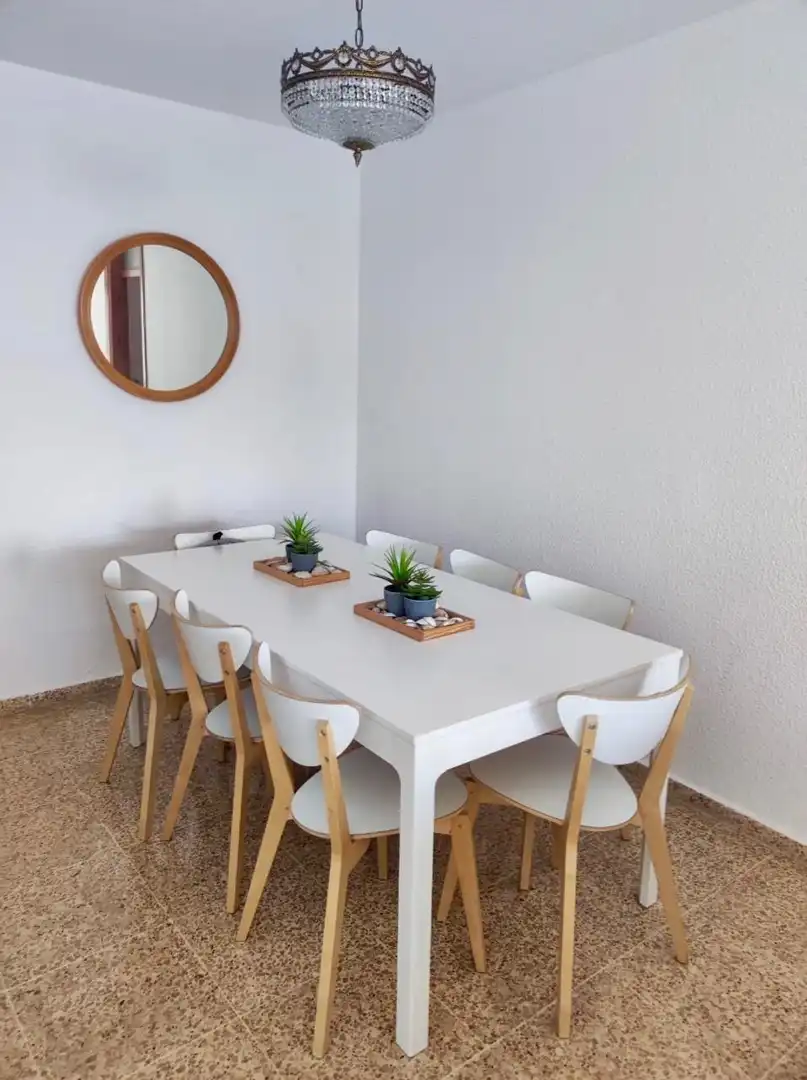 Menjador de Apartament en venda en Villajoyosa / La Vila Joiosa amb Jardí privat, Terrassa i Balcó
