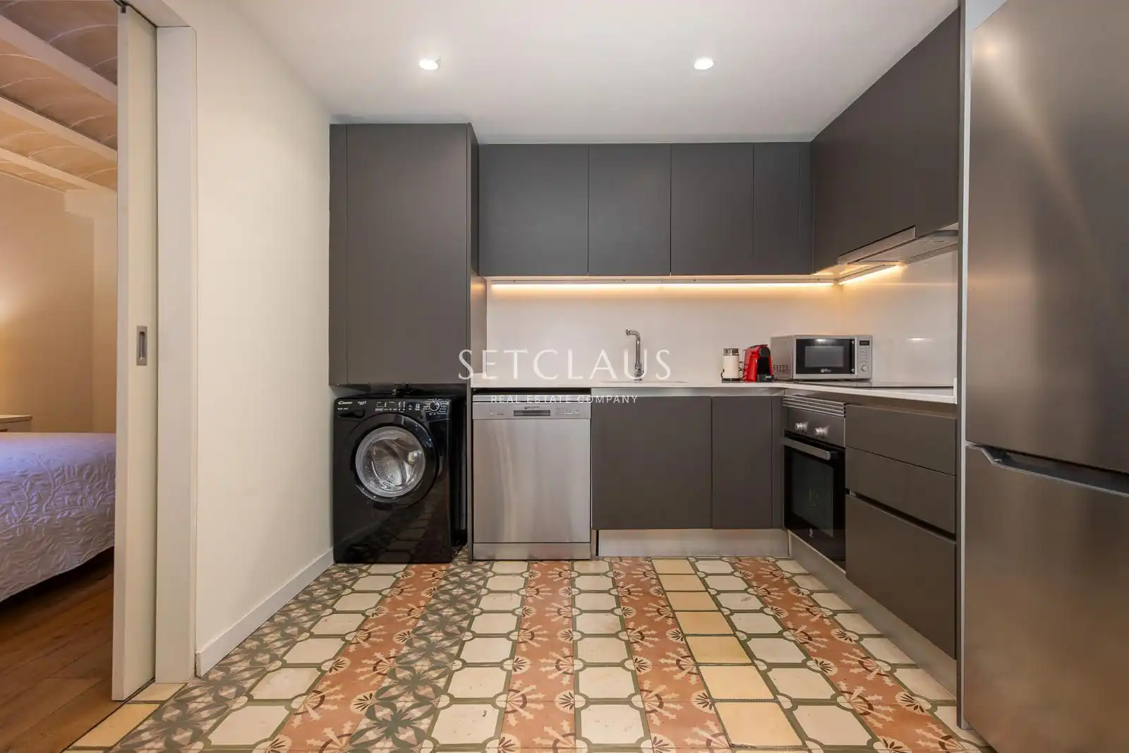 Cuina de Dúplex en venda en Barcelona amb Aire condicionat, Calefacció i Parquet