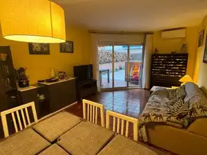 Wohnzimmer von Wohnung zur Miete in Torredembarra mit Klimaanlage, Heizung und Privatgarten