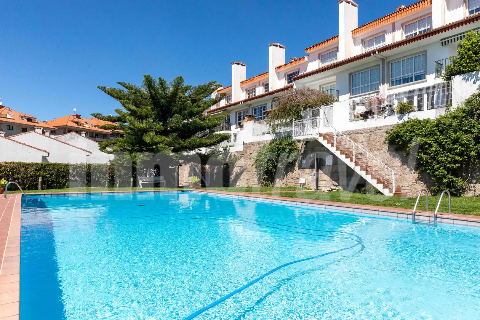 Piscina de Casa adosada de lloguer en Sanxenxo amb Jardí privat, Terrassa i Moblat