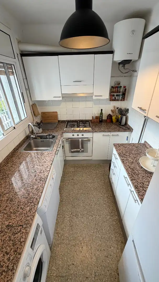 Kitchen of Flat for sale in Torredembarra  with Terrace, Furnished and Oven