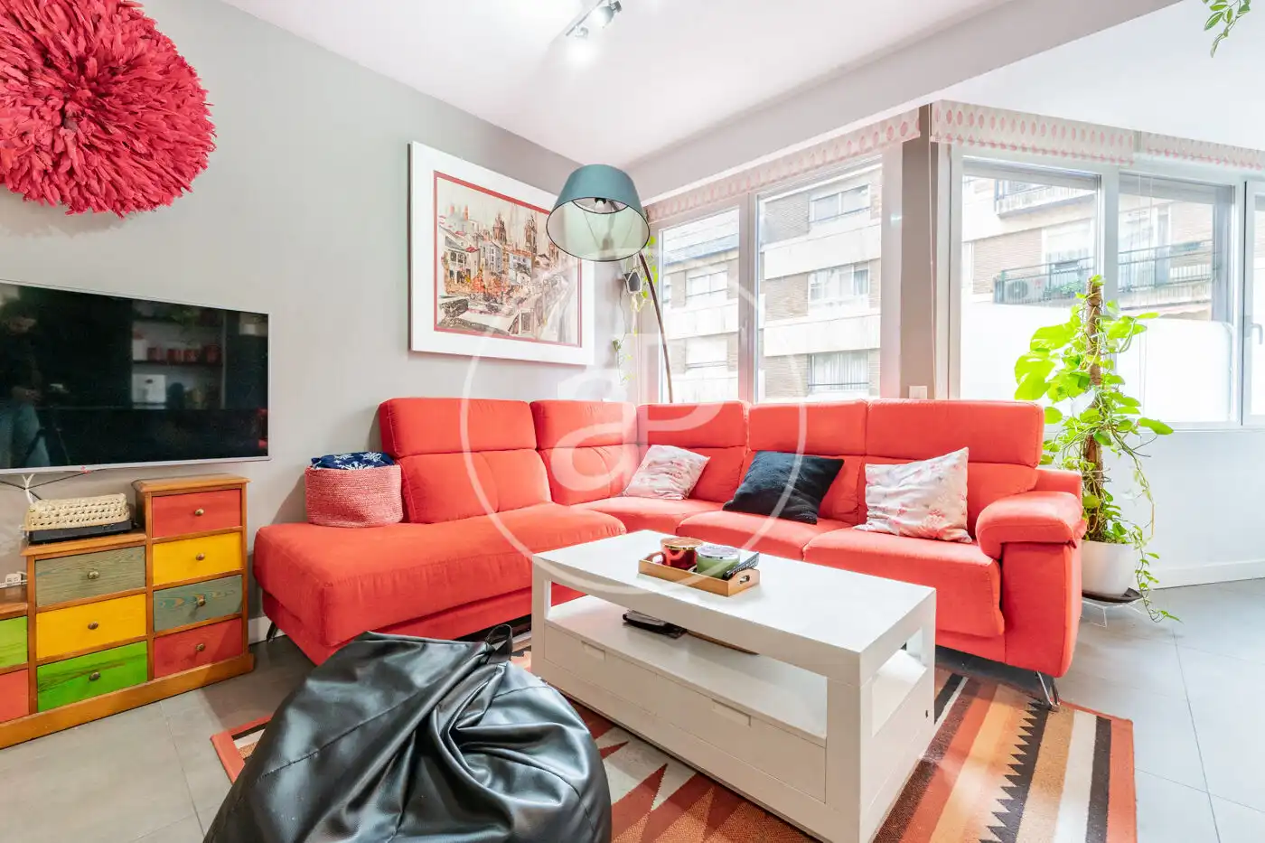 Sala de estar de Piso en venta en  Madrid Capital con Aire acondicionado, Calefacción y Trastero