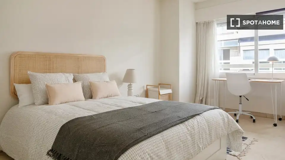 Bedroom of Flat for share in Alicante / Alacant  with Air Conditioner, Heating and Furnished