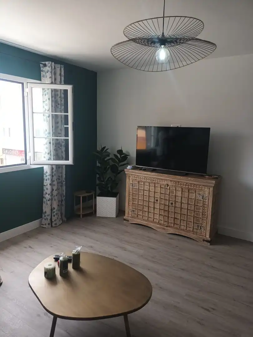 Living room of Flat for sale in La Oliva  with Storage room and Furnished