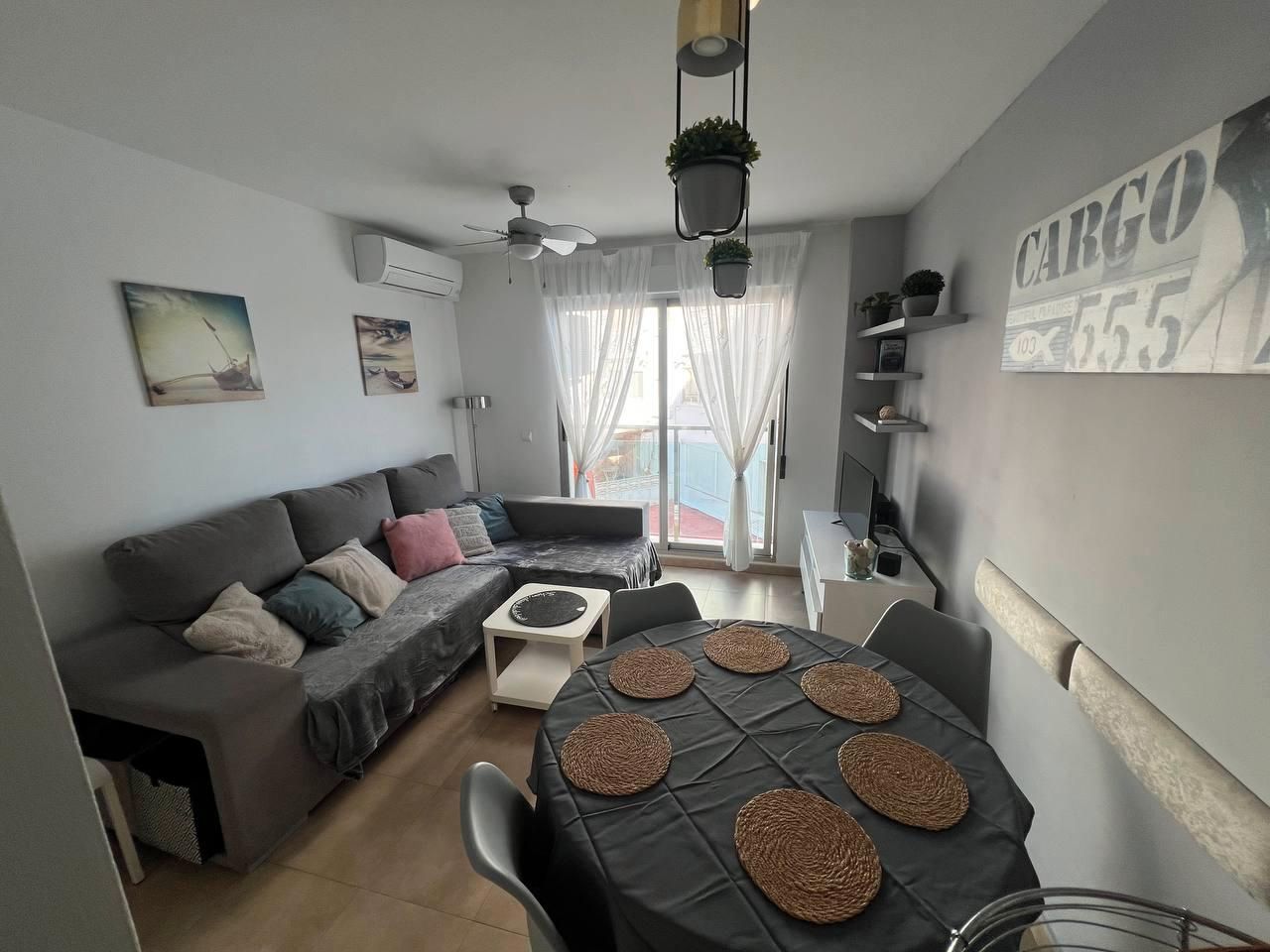 Living room of Duplex for sale in Gandia  with Air Conditioner, Furnished and Oven