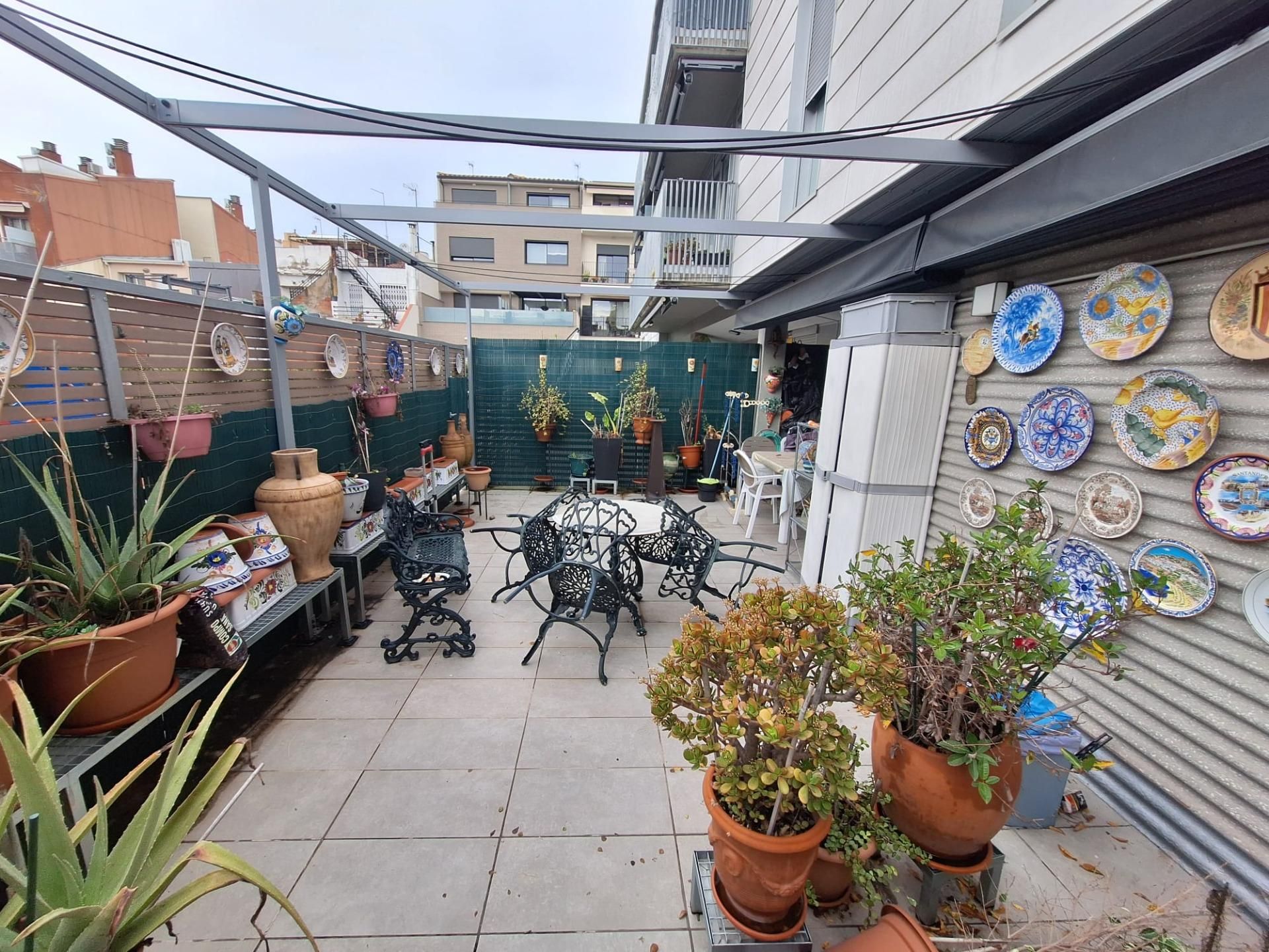 Terraza de Planta baja en venta en Sabadell con Aire acondicionado, Jardín privado y Parquet