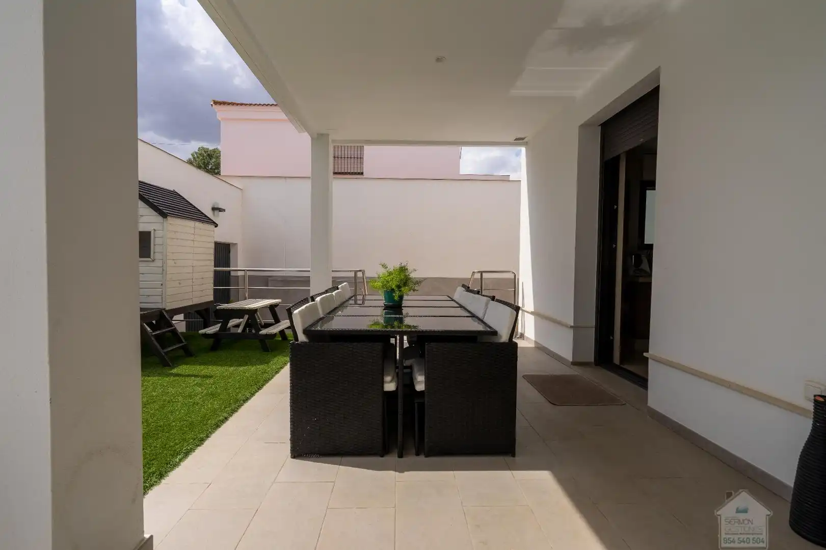 Terrace of Houses for rent in Dos Hermanas  with Air Conditioner, Heating and Swimming Pool