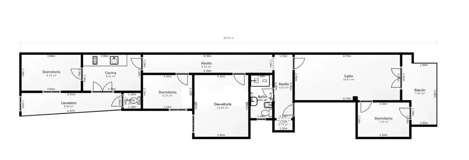Flat for sale in Alicante / Alacant  with Air Conditioner, Heating and Terrace