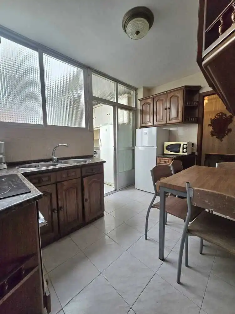 Kitchen of Flat for sale in Ferrol  with Heating, Terrace and Storage room