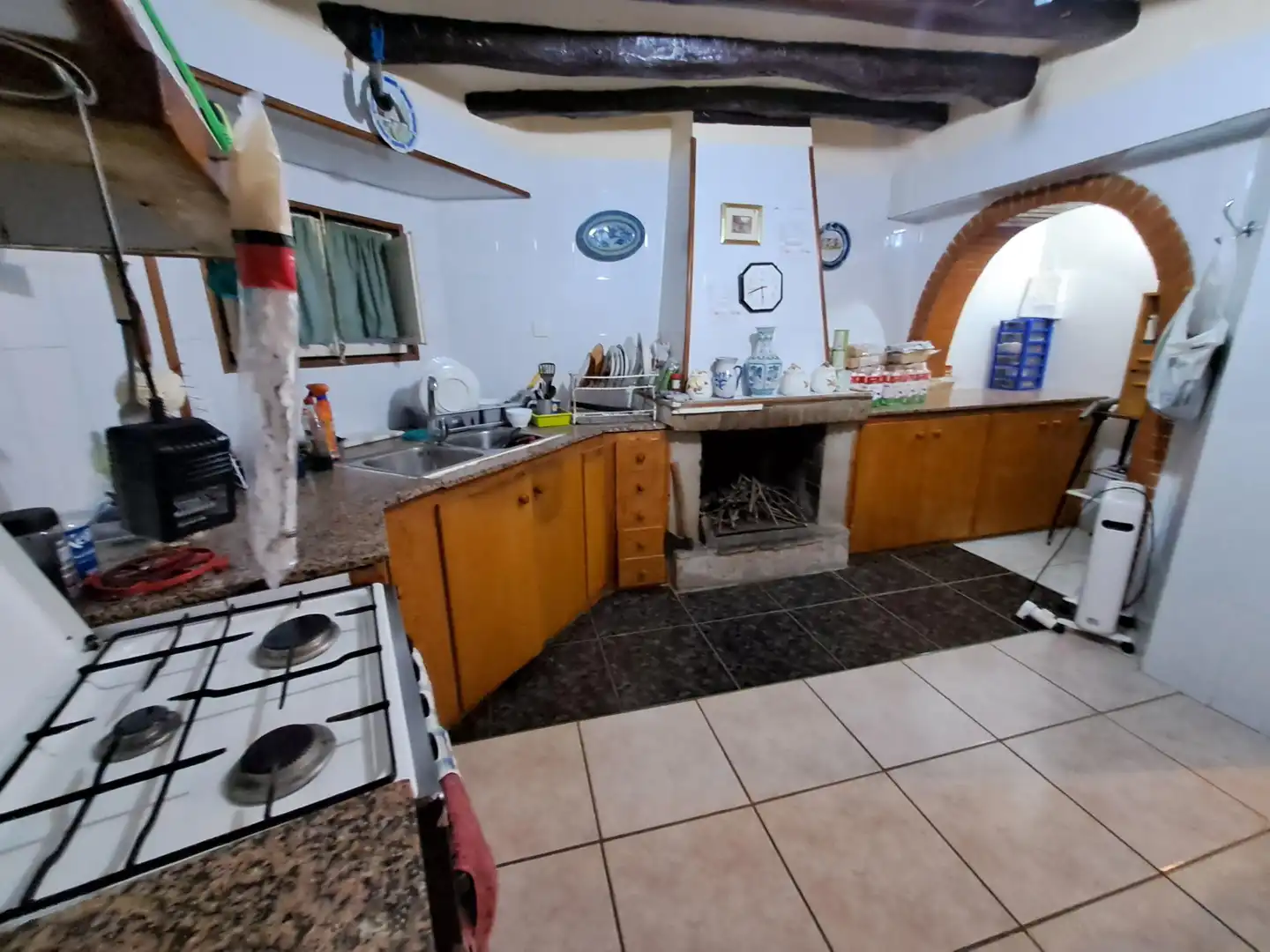 Cocina de Finca rústica en venta en Riba-roja d'Ebre con Aire acondicionado y Trastero