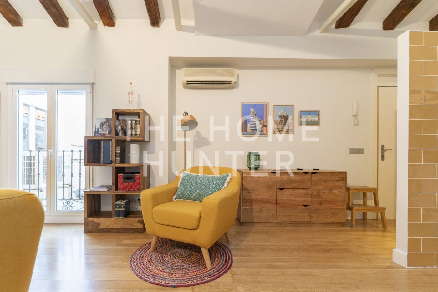 Sala d'estar de Àtic de lloguer en  Madrid Capital amb Aire condicionat, Calefacció i Traster