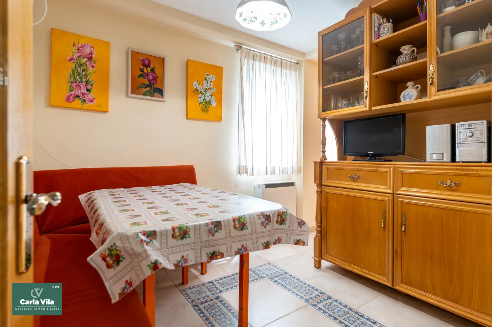 Dining room of Flat for sale in Lugo  with Heating, Parquet flooring and Furnished