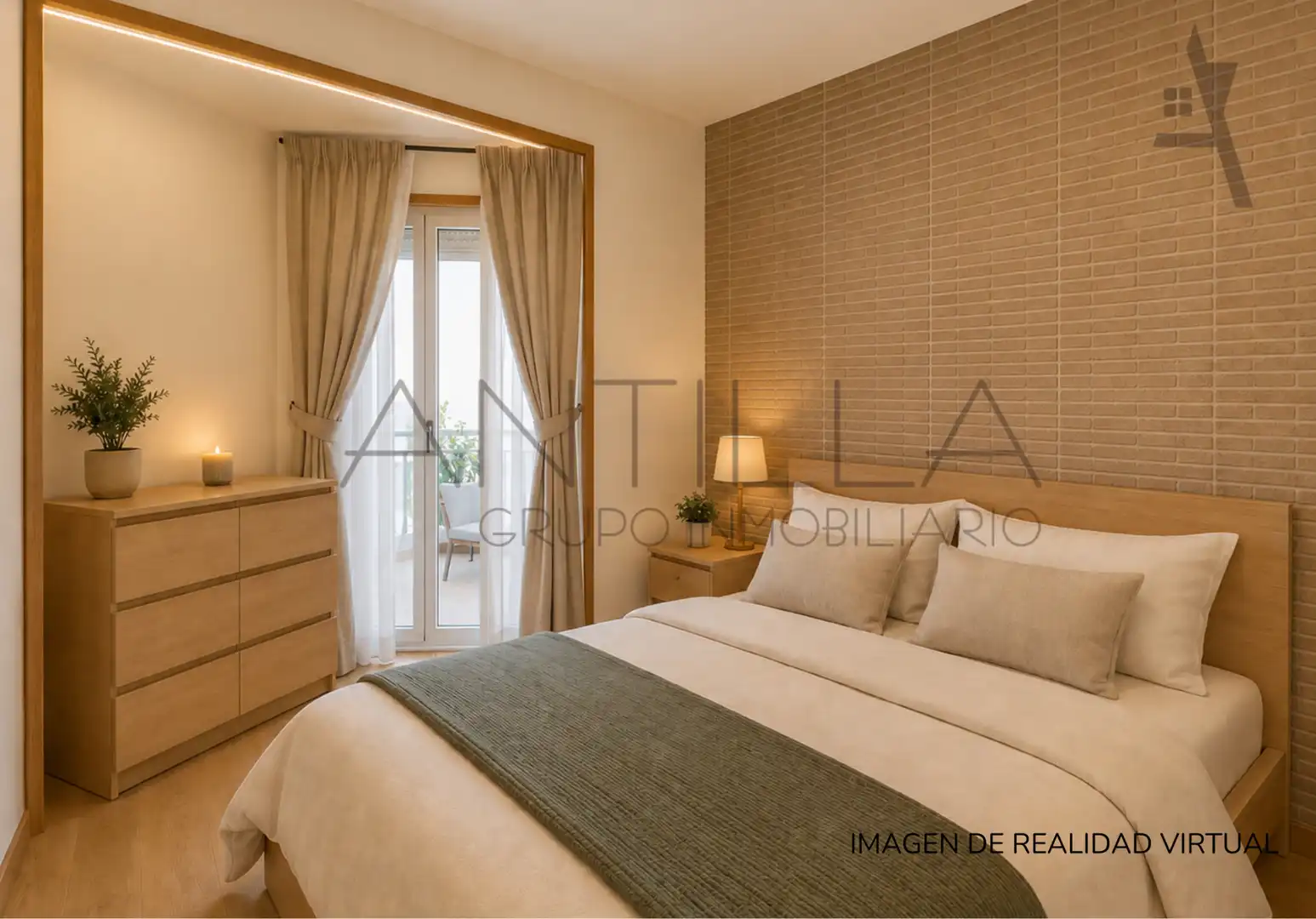 Bedroom of Flat for sale in Madrid  with Air Conditioner, Heating and Terrace