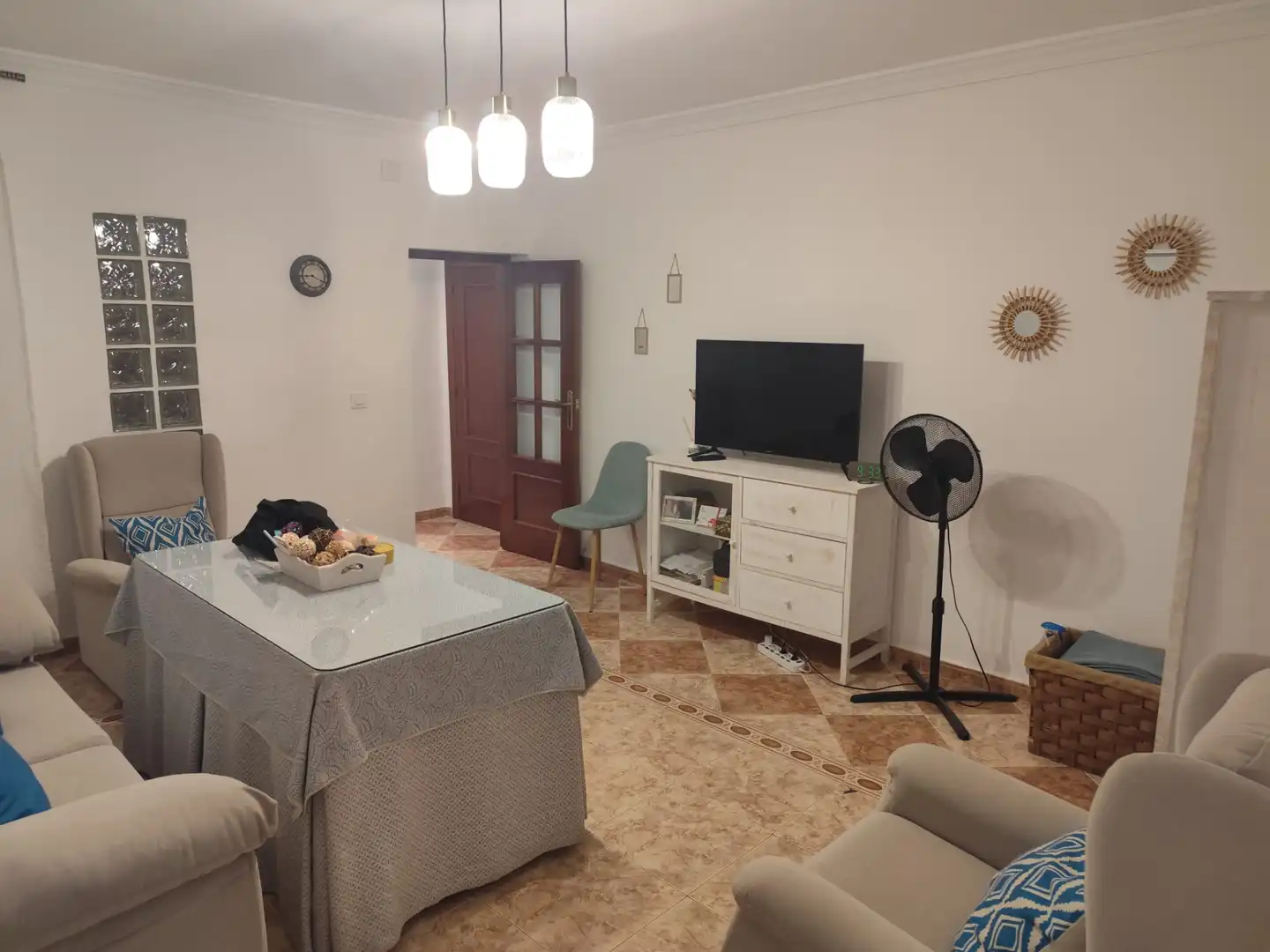 Sala d'estar de Pis en venda en Zafra amb Aire condicionat, Moblat i Balcó