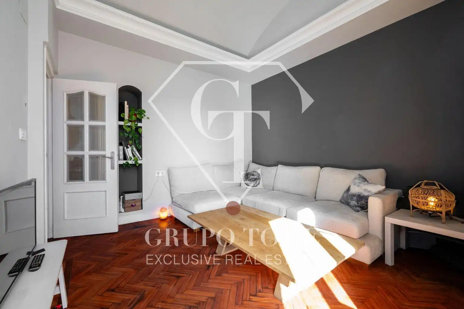 Sala de estar de Dúplex en venta en Donostia - San Sebastián  con Amueblado