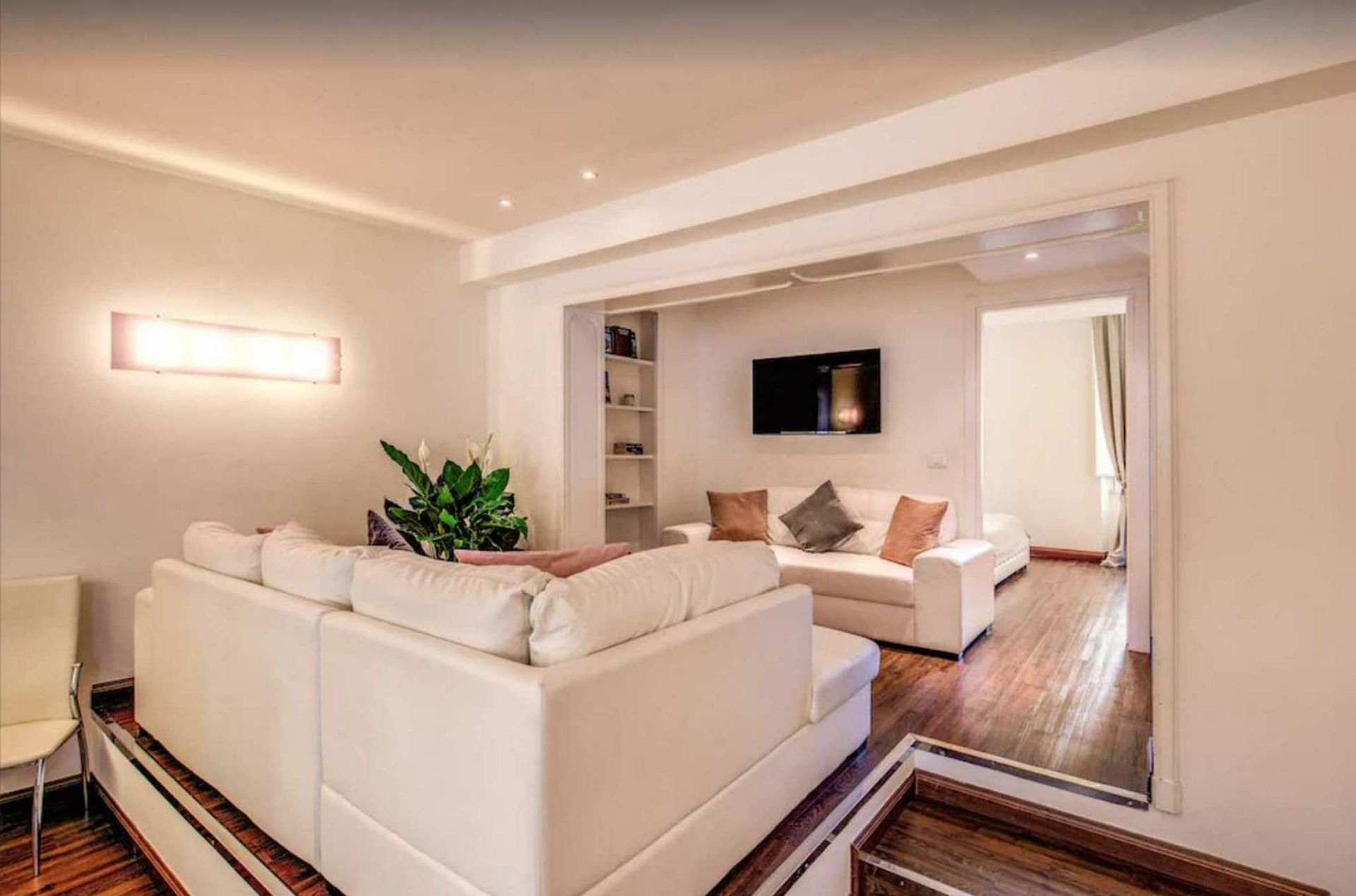 Living room of Flat to rent in Manresa  with Air Conditioner, Furnished and TV