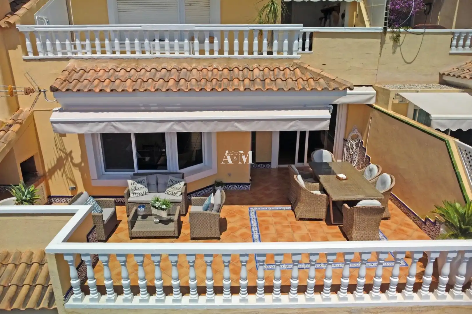 Terrace of Detached homes for rent in La Manga del Mar Menor  with Air Conditioner, Heating and Terrace