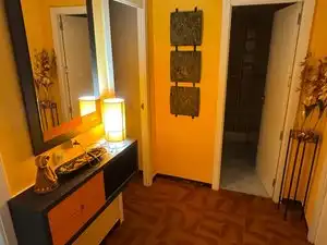 Badezimmer von Wohnung zur Miete in Torredembarra mit Klimaanlage, Heizung und Privatgarten